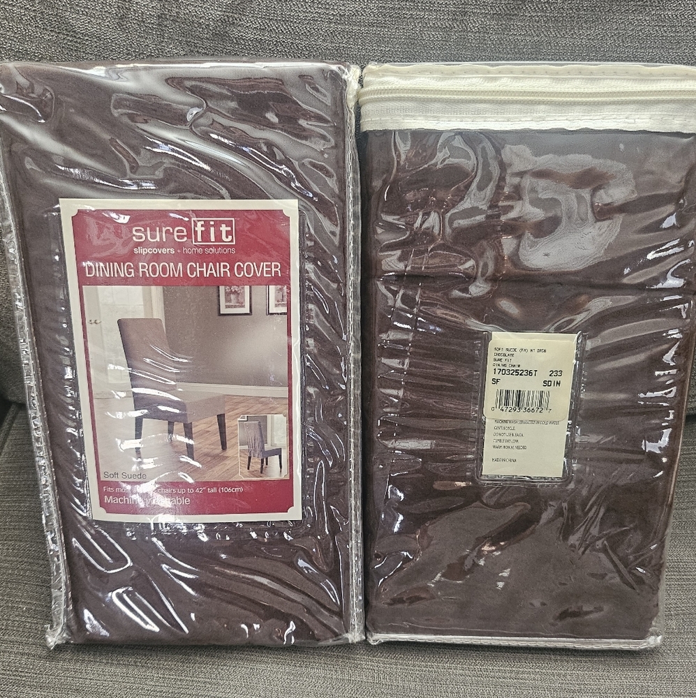 SureFit Brown Dining Room Chair Cover